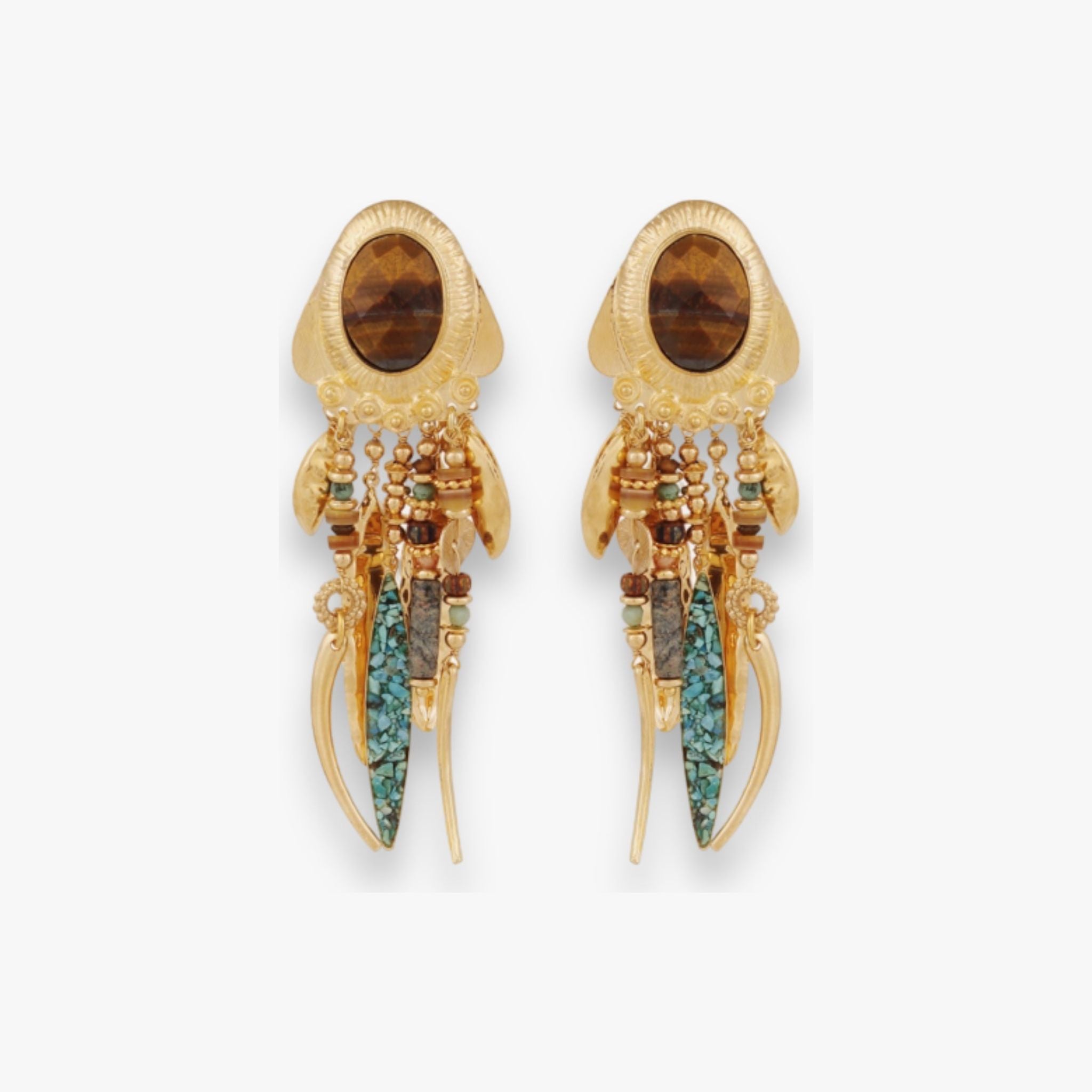 Fossil Vrouwen Gouden toon roestvrij staal met hoepel sluiting Oorbellen : Fossil Fossil Vrouwen Gouden toon roestvrij staal met hoepel sluiting Oorbellen : Fossil