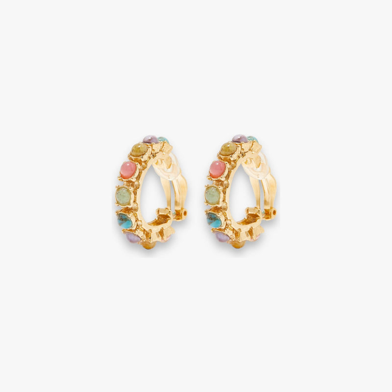 Gas Bijoux - Parelie hoop oorbellen