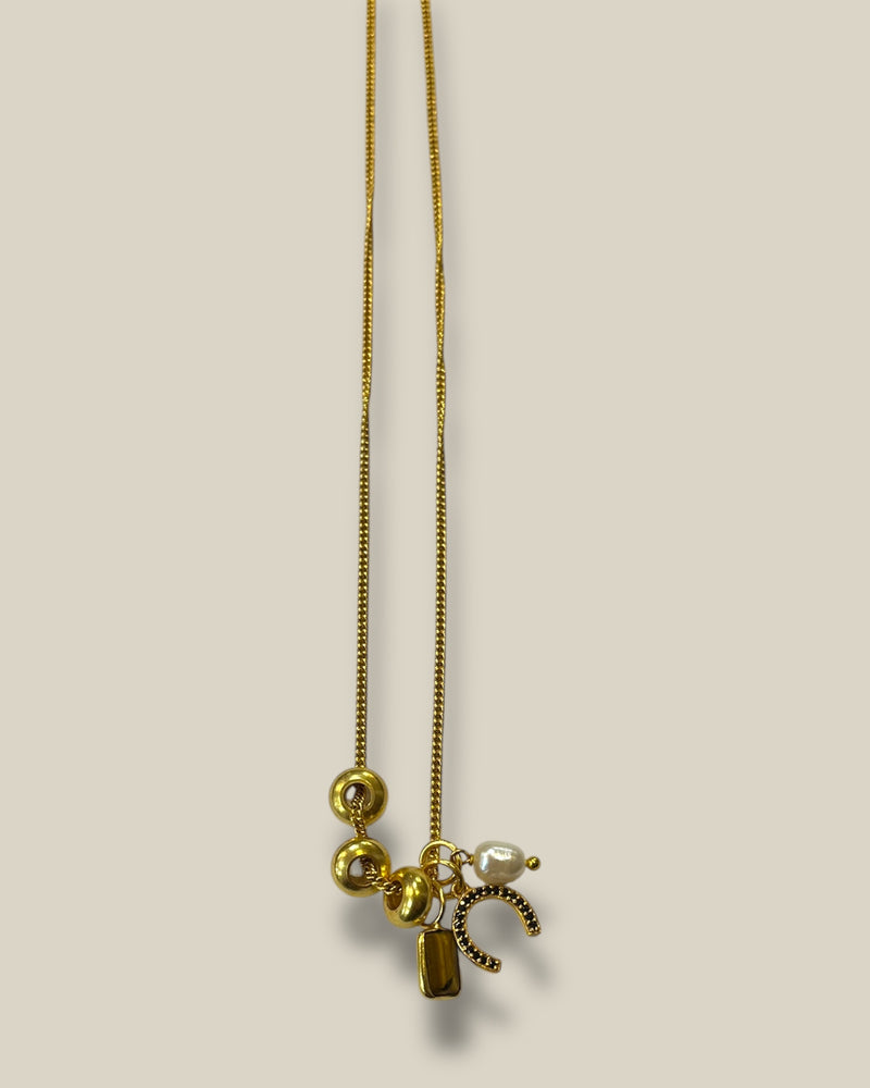 I am Jai - Gouden ketting met bedels