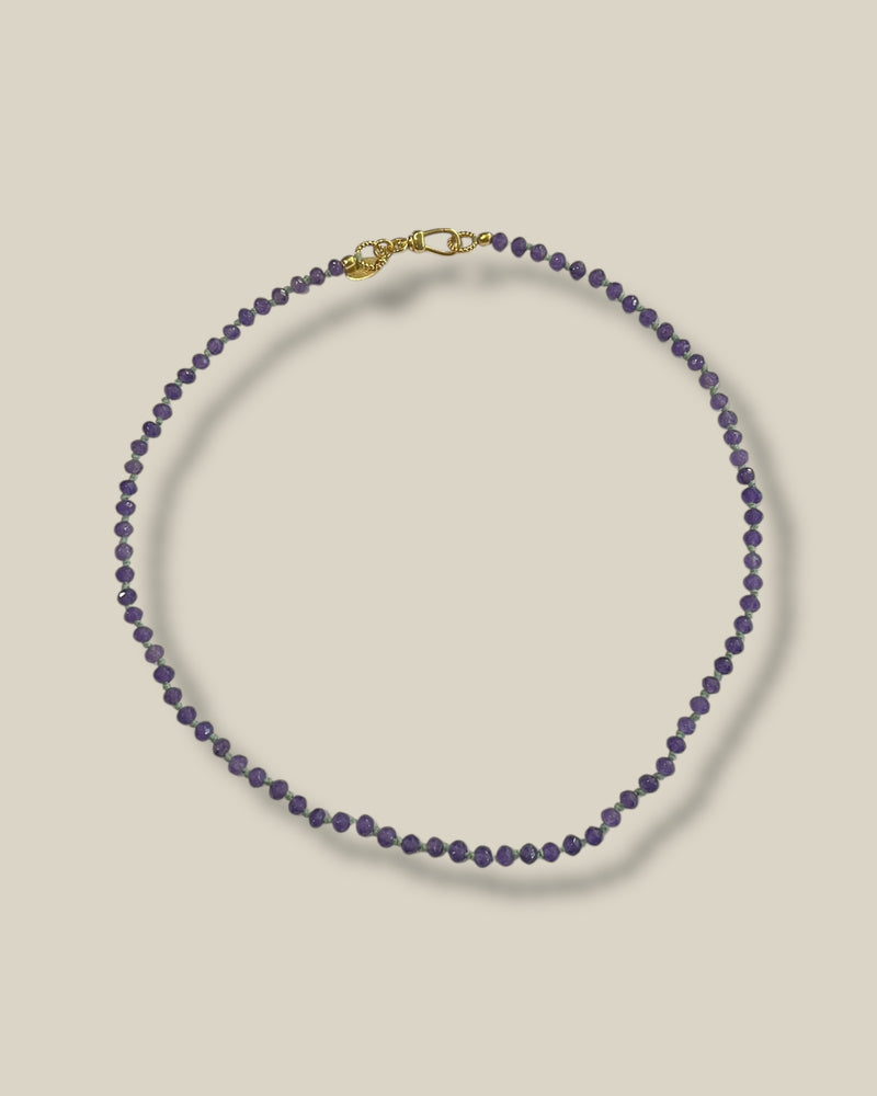 I am Jai - Handgeknoopte ketting purple