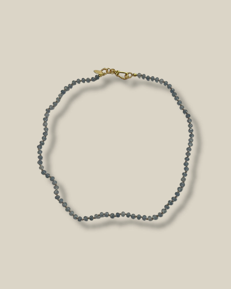I am Jai - Handgeknoopte ketting blauw