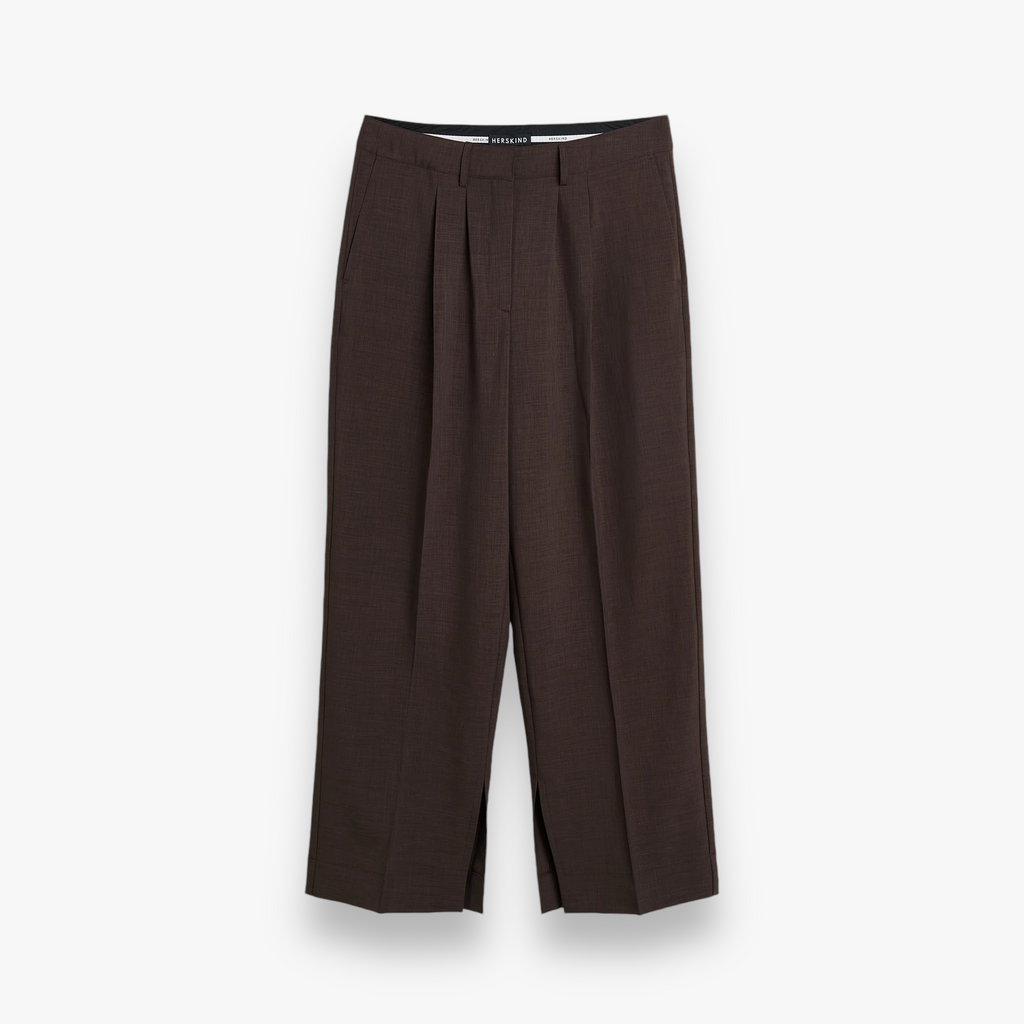 java-brown-dames-pantalon-met-wijde-pijpen-split-rupert-van-herskind-she-stories-gwen