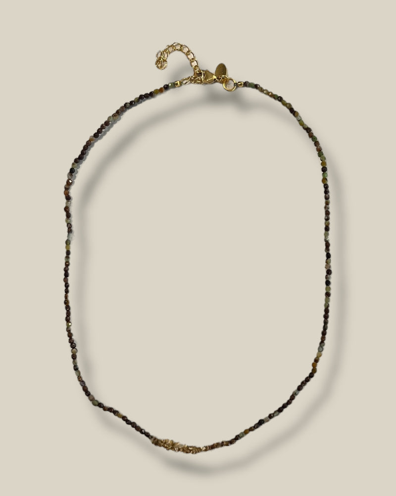 I am Jai - Brown agate necklace