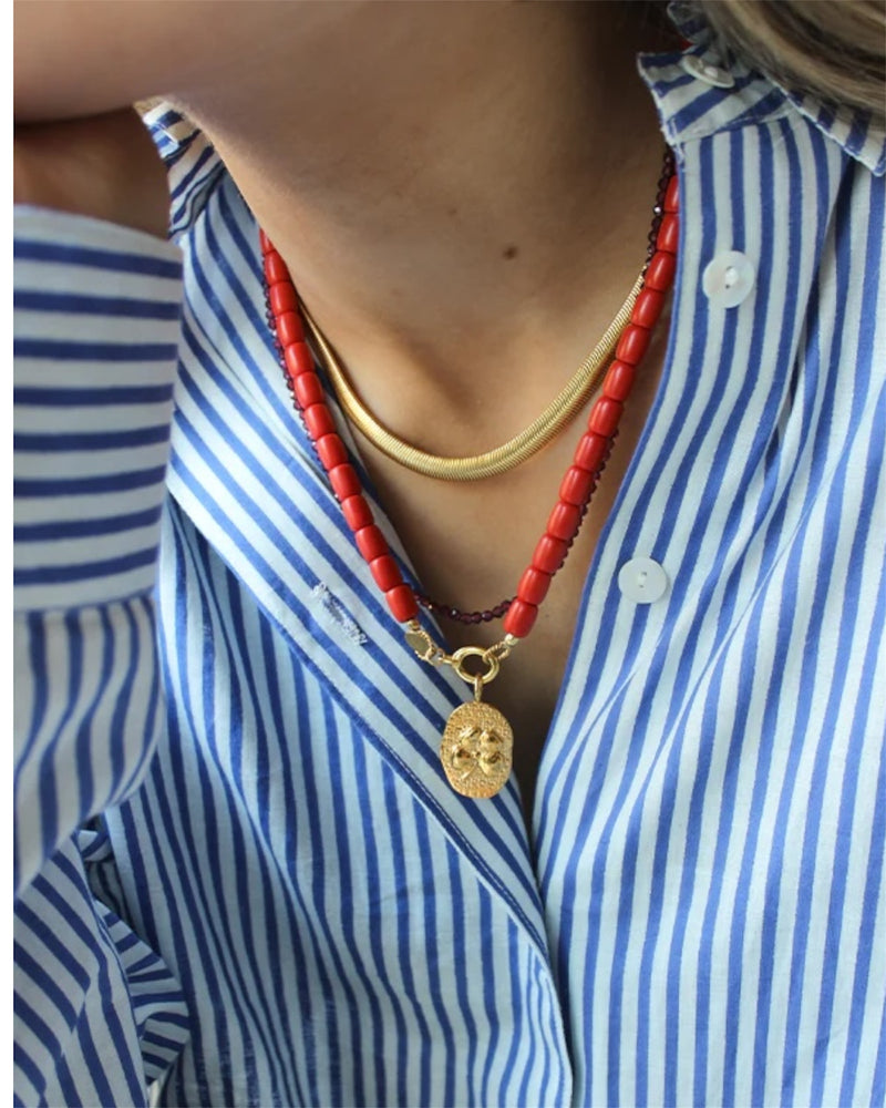 I am Jai - Koraal ketting slotje