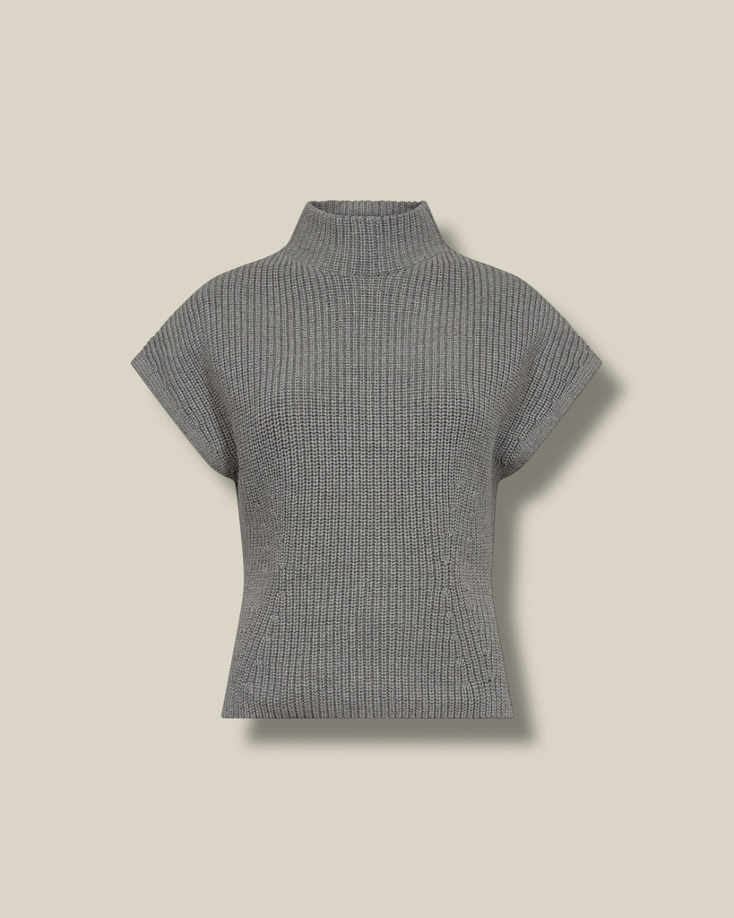 grey-melange-dames-vest-met-col-korte-kapmouwen-biola-van-mos-mosh-she-stories-gwen