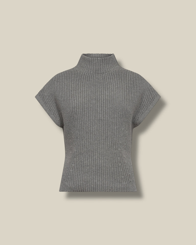 grey-melange-dames-vest-met-col-korte-kapmouwen-biola-van-mos-mosh-she-stories-gwen