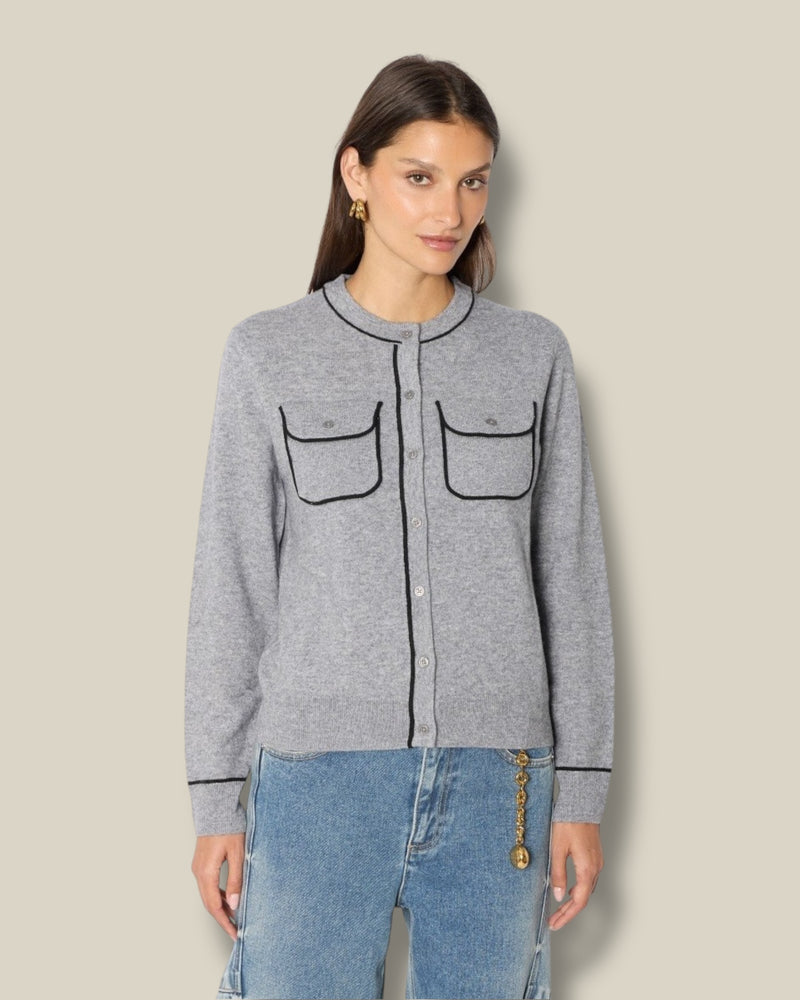 Berenice - Margaret cardigan met borstzakken