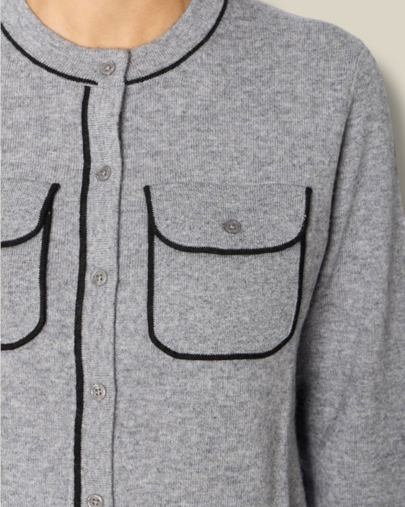 Berenice - Margaret cardigan met borstzakken