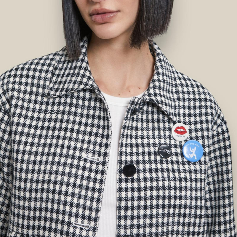 zwart-dames-printed-vichy-jacket-met-kraag-buttons-van-ottodame-she-stories-gwen