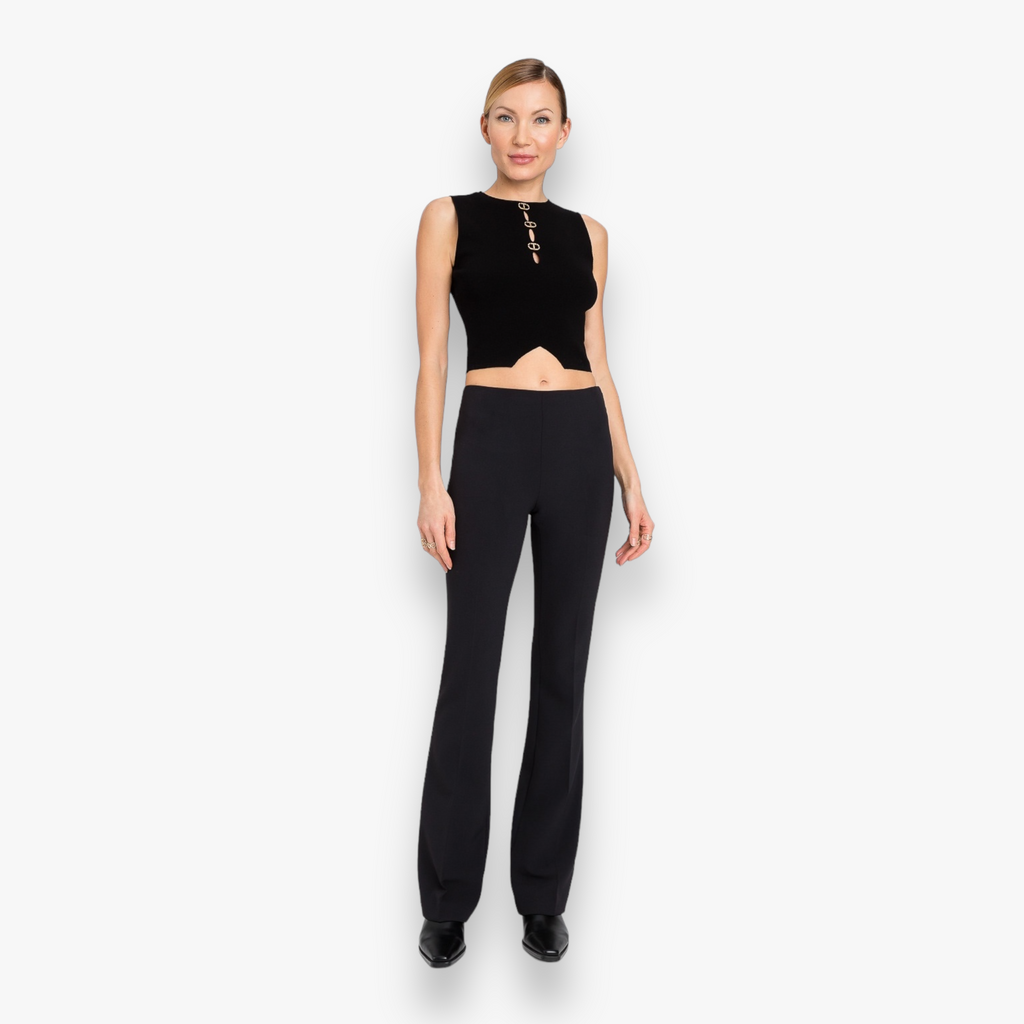 zwarte-dames-pantalon-met-hoge-taille-uitlopende-pijpen-van-twinset-milano-she-stories-gwen