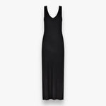 zwarte-dames-maxi-jurk-geribbeld-met-v-hals-slanke-fit-como-van-second-female-she-stories-gwen