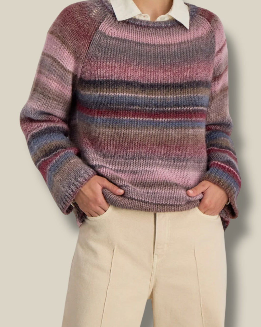 rose-dames-trui-met-ronde-hals-raglanmouwen-van-wol-aven-van-stella-forest-she-stories-gwen