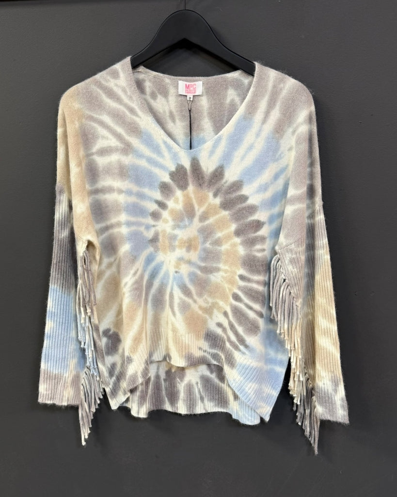 coloris-multicolor-dames-tie-dye-trui-met-v-hals-lange-mouwen-franjes-van-ma-petite-capsule-she-stories-gwen