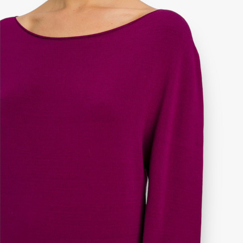 red-plum-dames-knit-jumper-met-boothals-lange-ballonmouwen-van-twinset-milano-she-stories-gwen