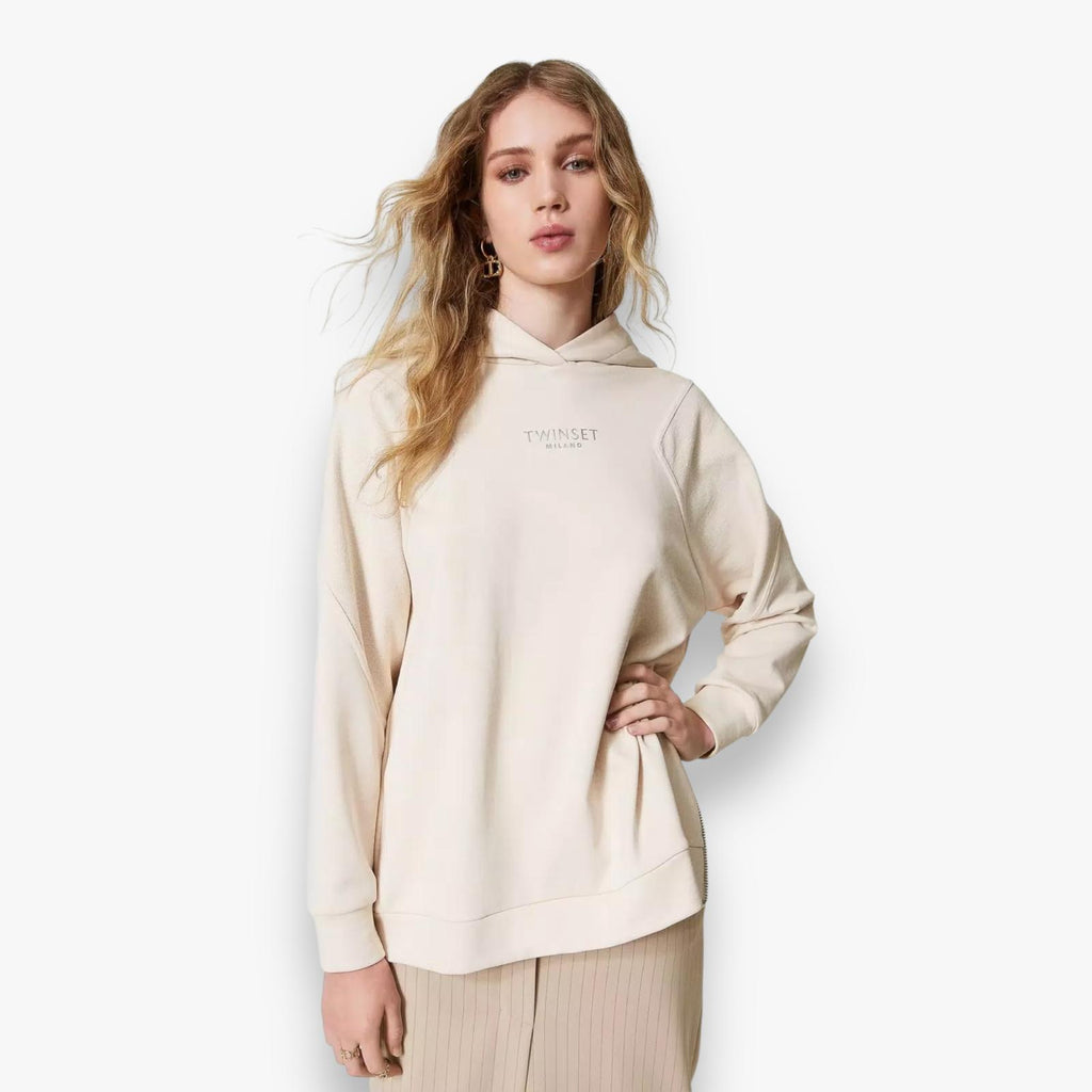 old-white-dames-maxi-hoodie-met-capuchon-rits-logo-opdruk-van-twinset-milano-she-stories-gwen