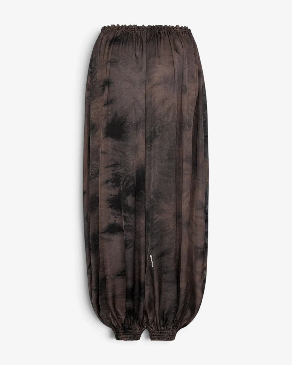 She Stories Liv Bergen Provence wide-leg broek in espresso tie-dye met verstelbaar trekkoord en soepele viscosemix