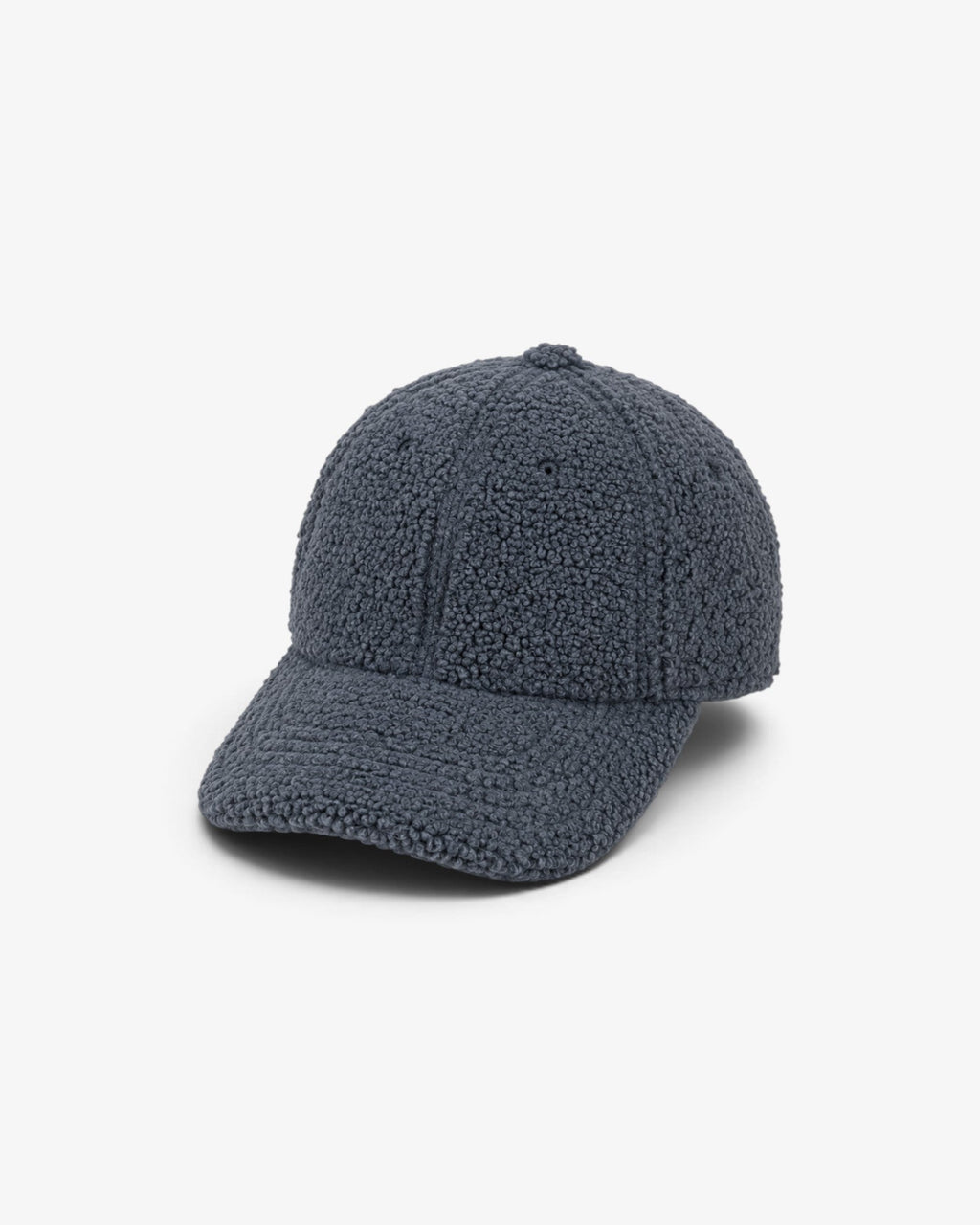 She Stories Ma Petite Capsule anthracite grey baseball cap in soft fluffy teddy polyester fabric