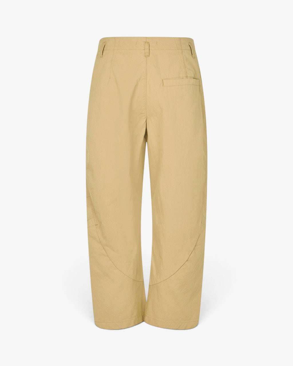 She Stories Rabens Saloner October utility shaped pants in warm sand quilted recycled polyester with a relaxed fit.