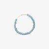 Wildthings - Blue flower anklet gold