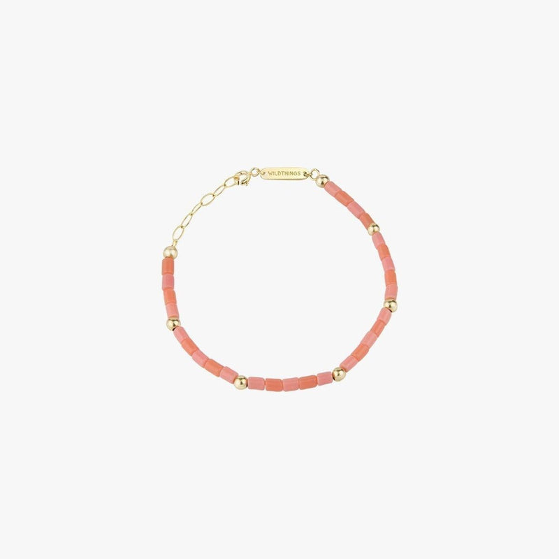 Wildthings - Pink sky bracelet gold