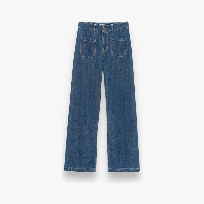 blauwe-dames-jeans-spijkerbroek-high-waisted-zakken-straight-fit-lucia-van-five-paris-she-stories-gwen