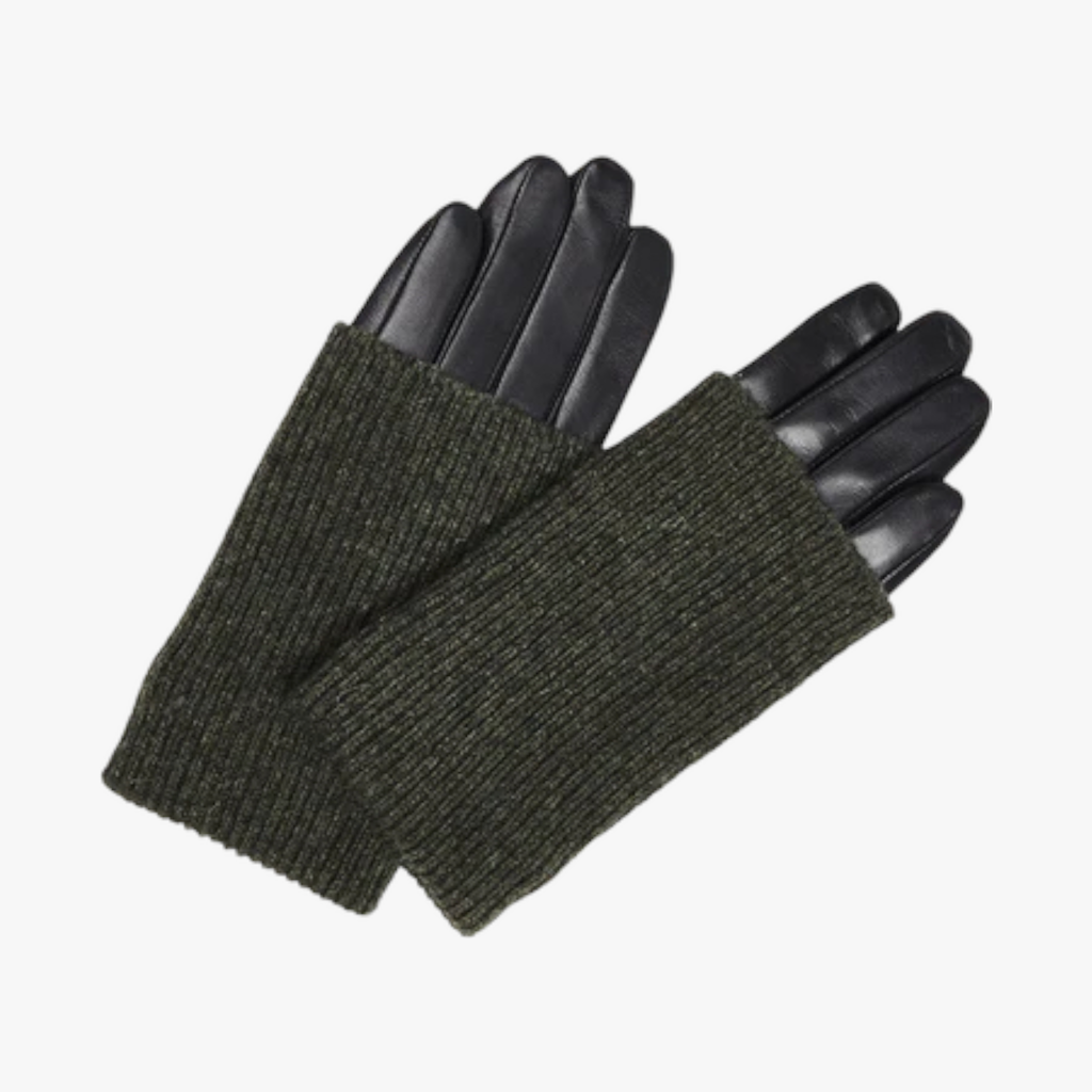 groene-leren-dames-handschoenen-gebreid-touchscreen-wol-acryl-hellyMBG-van-markberg-she-stories-gwen