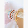 Wildthings - Blue flower anklet gold